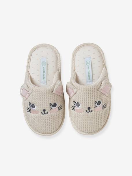 Chaussons mules souris enfant écru 2 - vertbaudet enfant 