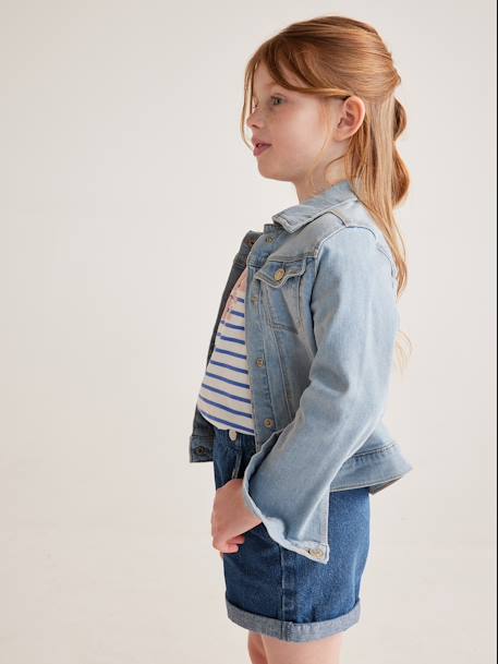 Veste en jean personnalisable fille double stone+stone 11 - vertbaudet enfant 