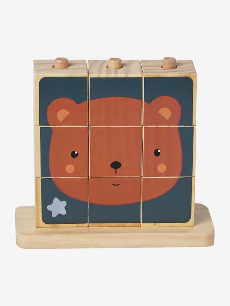 Puzzle de cubes à empiler en bois FSC® bois 4 - vertbaudet enfant 