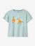 T-shirt fille animation relief et détails irisés fille abricot+bleu ciel+écru+encre+rayé marine+vert amande 4 - vertbaudet enfant 