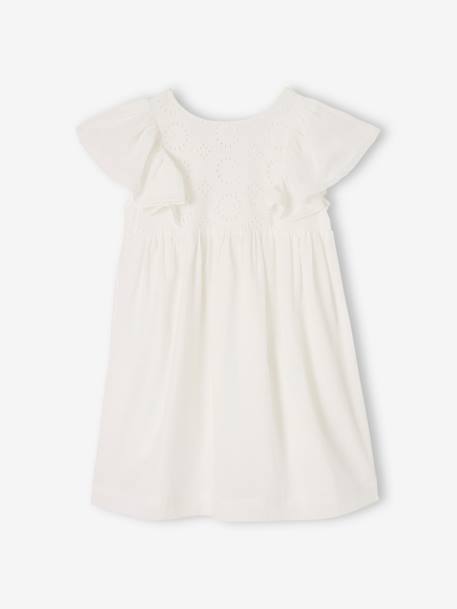 Robe de cérémonie détails broderie anglaise fille écru 4 - vertbaudet enfant 