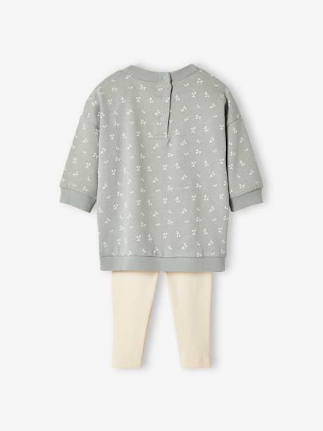 Ensemble robe + legging bébé personnalisable rose+vert d'eau 11 - vertbaudet enfant 