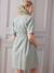 Robe courte cache-coeur grossesse et allaitement vert sauge 5 - vertbaudet enfant 