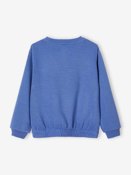 Sweat sport motif 'sunrise' brillant fille bleu 4 - vertbaudet enfant 