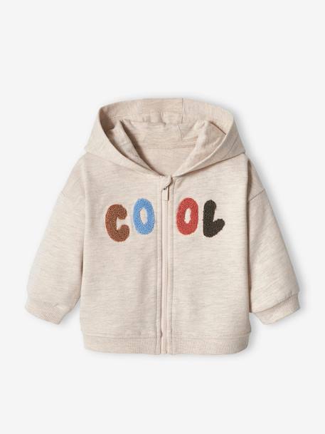 Sweat zippé bébé à capuche  - vertbaudet enfant