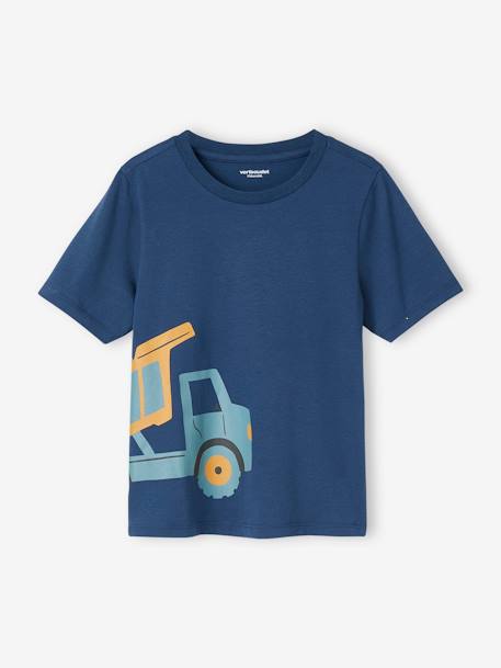 Lot pyjama + pyjashort 'chantier' garçon gris chiné 4 - vertbaudet enfant 