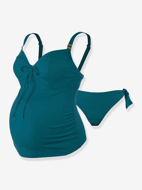 Tankini de maternité avec armatures Porto Vecchio CACHE COEUR vert 3 - vertbaudet enfant 