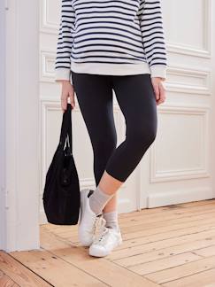 -Legging court de grossesse en maille stretch