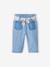 Jean large en denim bébé ceinture en tissu denim bleached 3 - vertbaudet enfant 