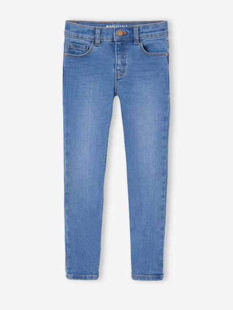 Jean skinny BASICS bleu jean+stone 11 - vertbaudet enfant 