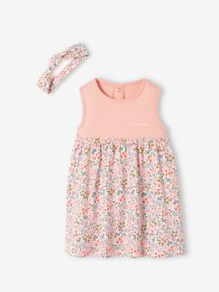 -Robe et bandeau assorti bébé fille