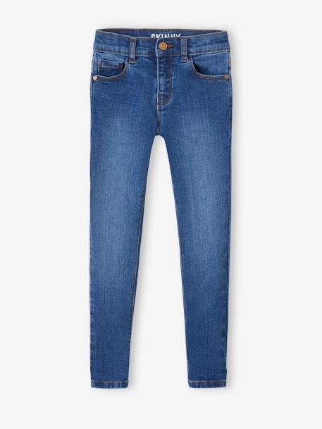 Jean skinny BASICS bleu jean+stone 4 - vertbaudet enfant 