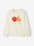 Sweat motifs fruits fille écru 2 - vertbaudet enfant 