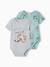 Lot de 2 bodies bébé garçon Disney® Tic & Tac vert sauge 1 - vertbaudet enfant 