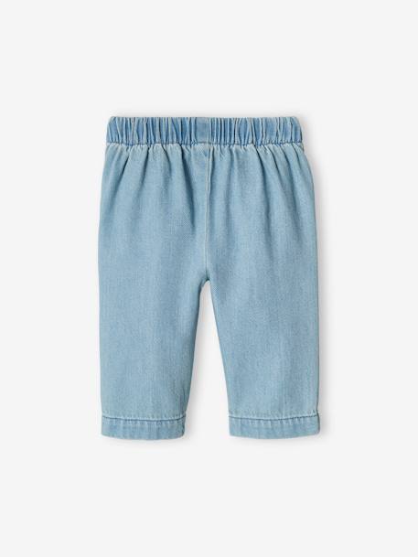 Pantalon large bébé en denim double stone 5 - vertbaudet enfant 