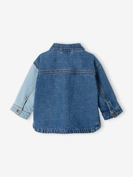 Veste en denim contrasté bébé stone 4 - vertbaudet enfant 