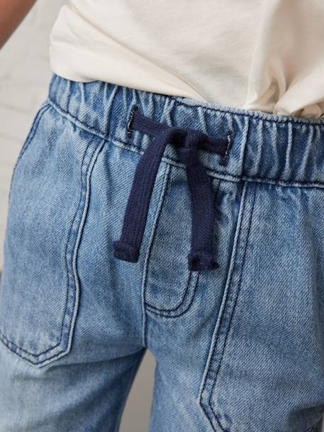 Pantalon battle denim garçon facile à enfiler double stone+stone 7 - vertbaudet enfant 