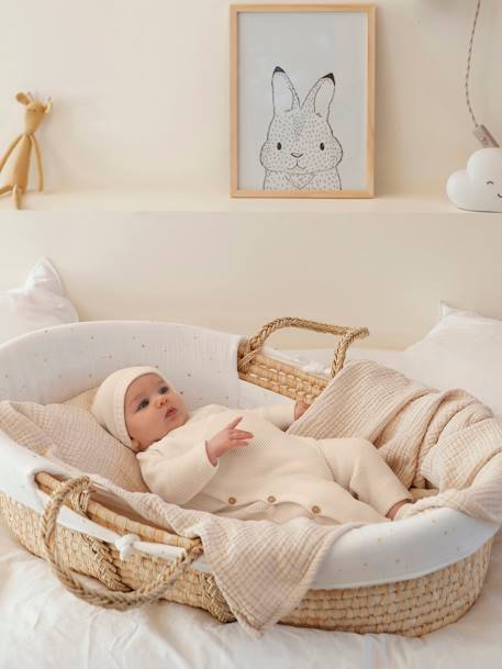 Combinaison bébé en tricot beige clair 4 - vertbaudet enfant 