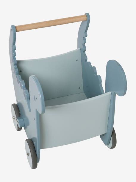 Chariot de marche Dinosaure en bois FSC® bleu 5 - vertbaudet enfant 