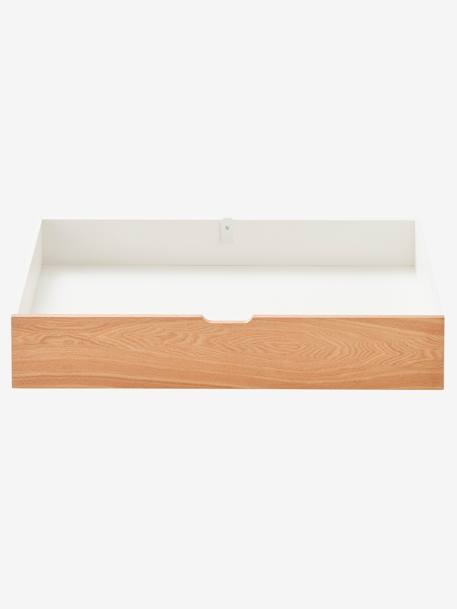 Tiroir de rangement lit bébé LIGNE CONFETTI blanc/bois 2 - vertbaudet enfant 