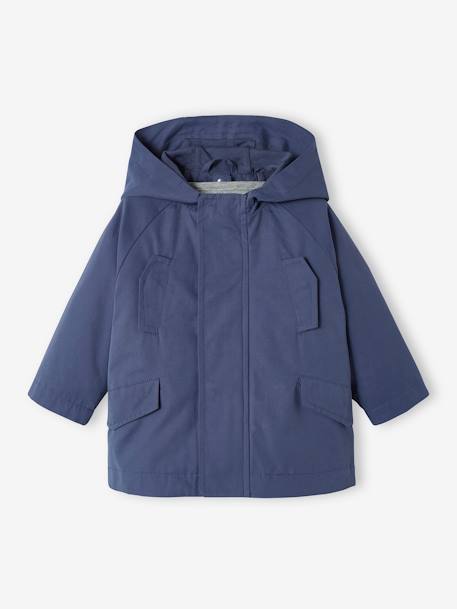 Parka 3 en 1 bébé avec blouson amovible en molleton bleu ardoise 9 - vertbaudet enfant 