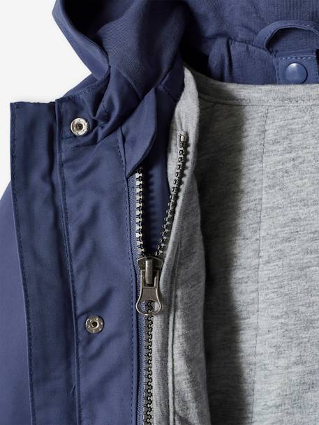 Parka 3 en 1 bébé avec blouson amovible en molleton bleu ardoise 7 - vertbaudet enfant 