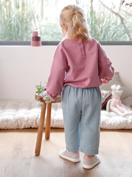 Pantalon large bébé en denim double stone 8 - vertbaudet enfant 