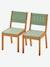 Lot de 2 chaises outdoor maternelle Summer kaki 1 - vertbaudet enfant 