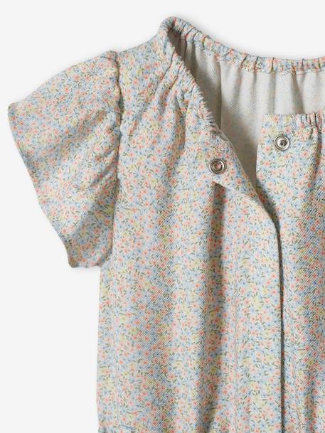 Combi-short fille beige imprimé fleurs roses+blanc imprimé+écru 16 - vertbaudet enfant 