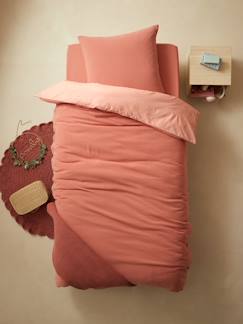 Pack parure de couette enfant 140x200 cm Namaste + drap housse 90x190 Rose