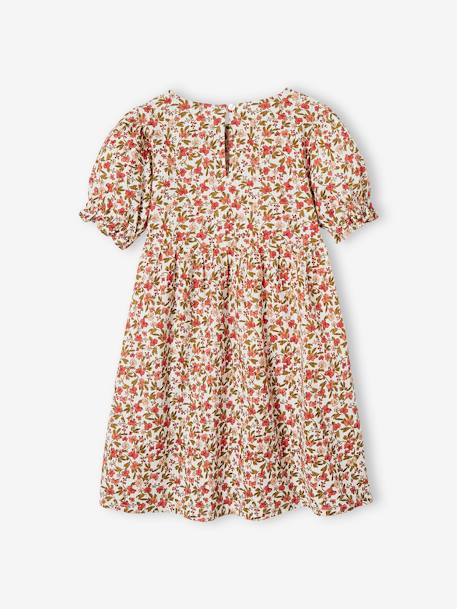 Robe à smocks fille jaune pâle+rose nude 6 - vertbaudet enfant 