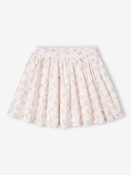 Jupe de cérémonie à fleurs fille blanc imprimé+écru 6 - vertbaudet enfant 