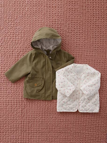 Bébé-Parka 3 en 1 bébé avec blouson amovible