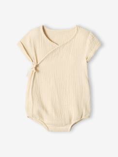 Body bébé personnalisable en gaze de coton ouverture naissance  - vertbaudet enfant