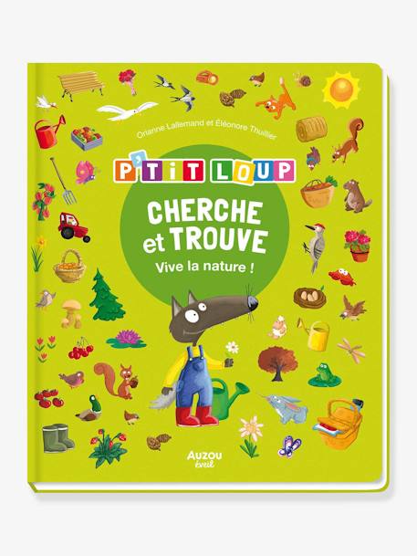 Livre d'activités Cherche et trouve P'tit Loup - Vive la Nature ! - AUZOU blanc 1 - vertbaudet enfant 