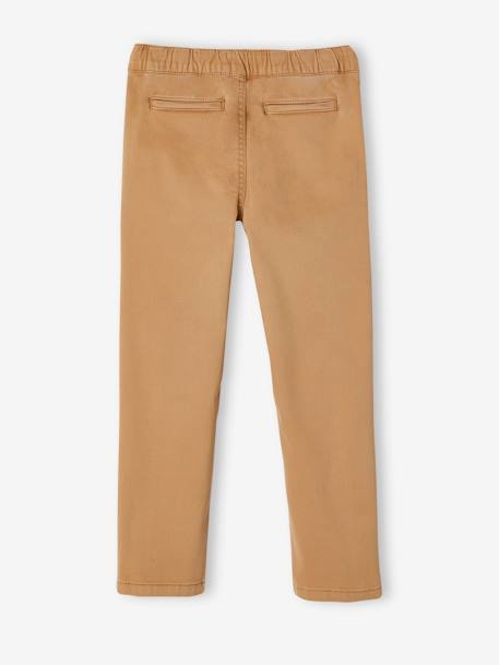 Pantalon esprit chino facile à enfiler garçon beige+encre+VERT 3 - vertbaudet enfant 