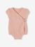 Body bébé personnalisable en gaze de coton ouverture naissance rose poudré 1 - vertbaudet enfant 