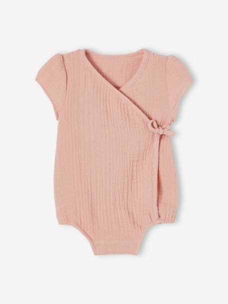 Body bébé personnalisable en gaze de coton ouverture naissance  - vertbaudet enfant