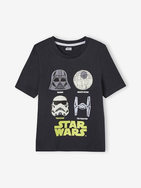 Pyjashort garçon Star Wars® imprimé phosphorescent noir 2 - vertbaudet enfant 