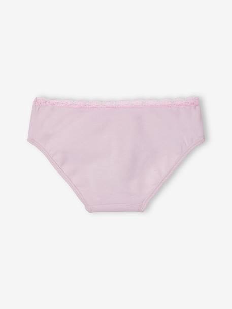 Lot de 5 culottes 'coeurs' fille lilas 7 - vertbaudet enfant 