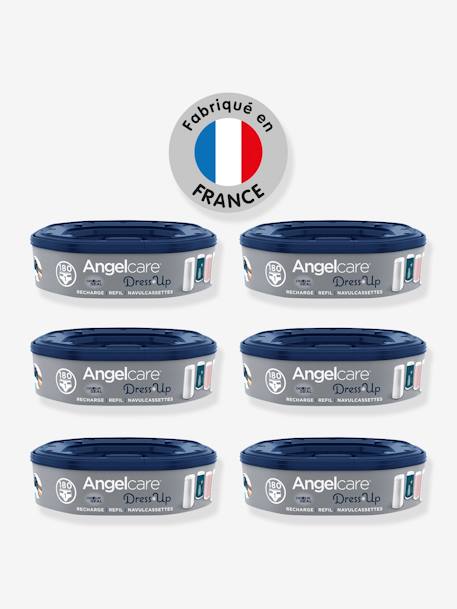 Recharge x6 poubelle Dress Up ANGELCARE Bleu et blanc 1 - vertbaudet enfant 