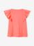 T-shirt à volants fille corail+pêche+vert sauge 2 - vertbaudet enfant 