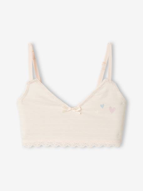 Lot de 2 brassières coeurs fille lilas 2 - vertbaudet enfant 