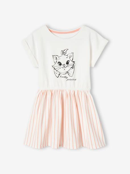 Robe sweat fille Disney® Marie les Aristochats rose pâle 1 - vertbaudet enfant 