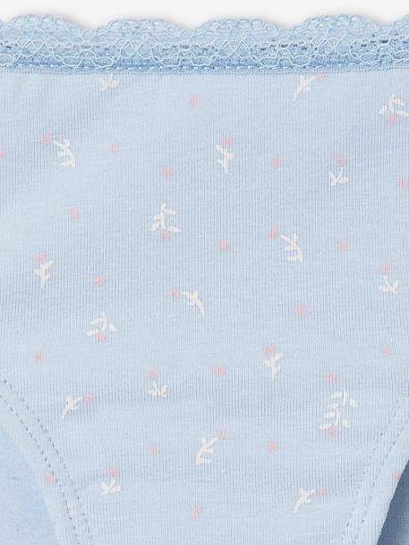 Lot de 5 culottes 'coeurs' fille lilas 11 - vertbaudet enfant 