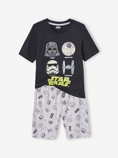 Pyjashort garçon Star Wars® imprimé phosphorescent noir 1 - vertbaudet enfant 