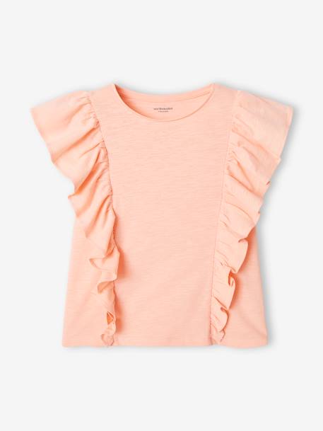 Fille-T-shirt, sous-pull-T-shirt-T-shirt à volants fille