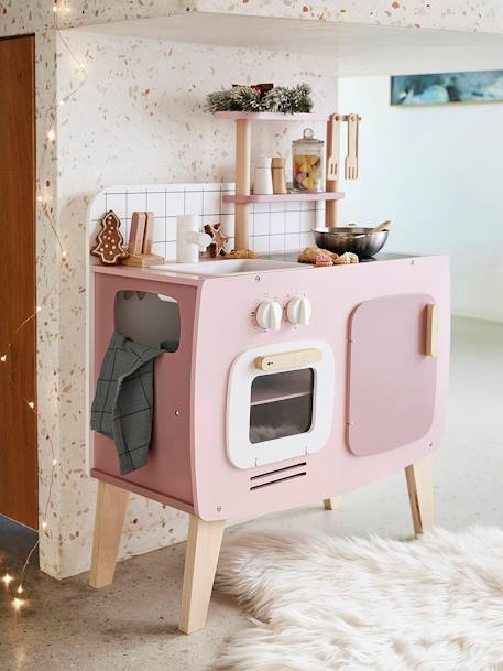 Cuisinette design en bois FSC® rose+vert 1 - vertbaudet enfant 