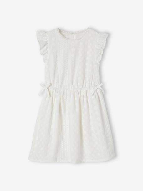 Robe de cérémonie brodée fille écru 2 - vertbaudet enfant 