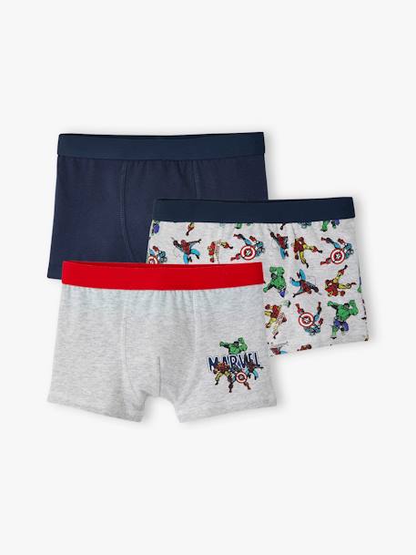 Lot de 3 boxers garçon Marvel® Avengers marine 1 - vertbaudet enfant 